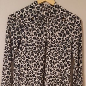 CATOs white/black animal printed blouse